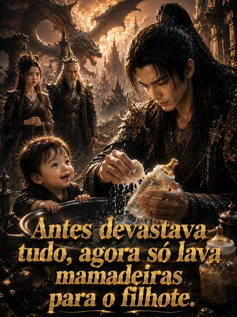 Antes devastava tudo, agora só lava mamadeiras para o filhote