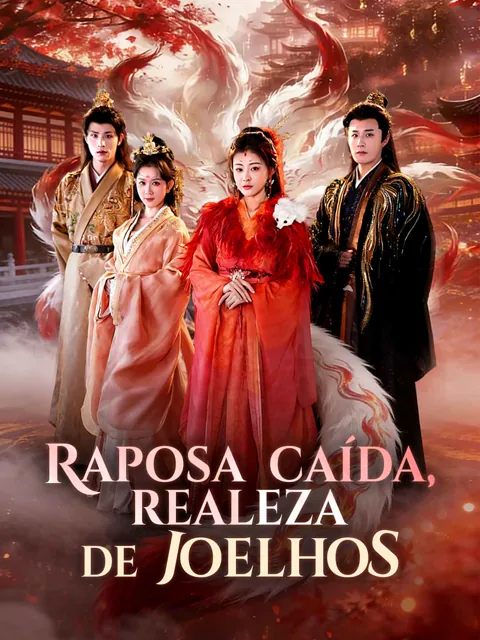 Raposa caída, realeza de joelhos